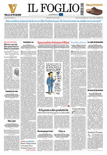 Prima-pagina-il foglio-messina-edizione-di-oggi-19-09-2024